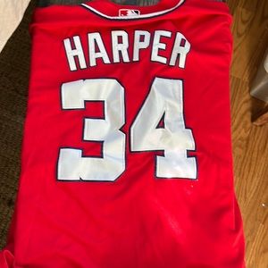 Washington Nationals Harper size Large